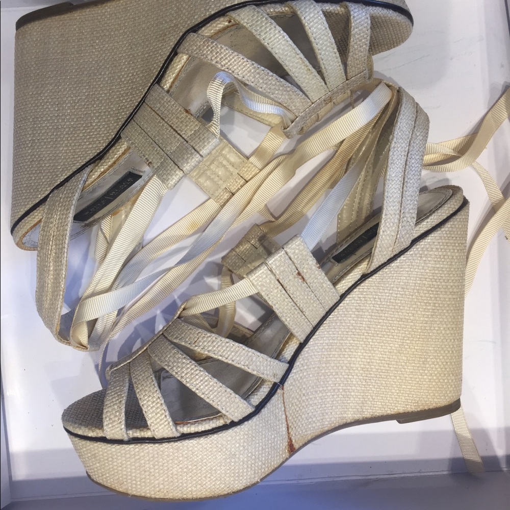 White house black market sandals size 6 1/2